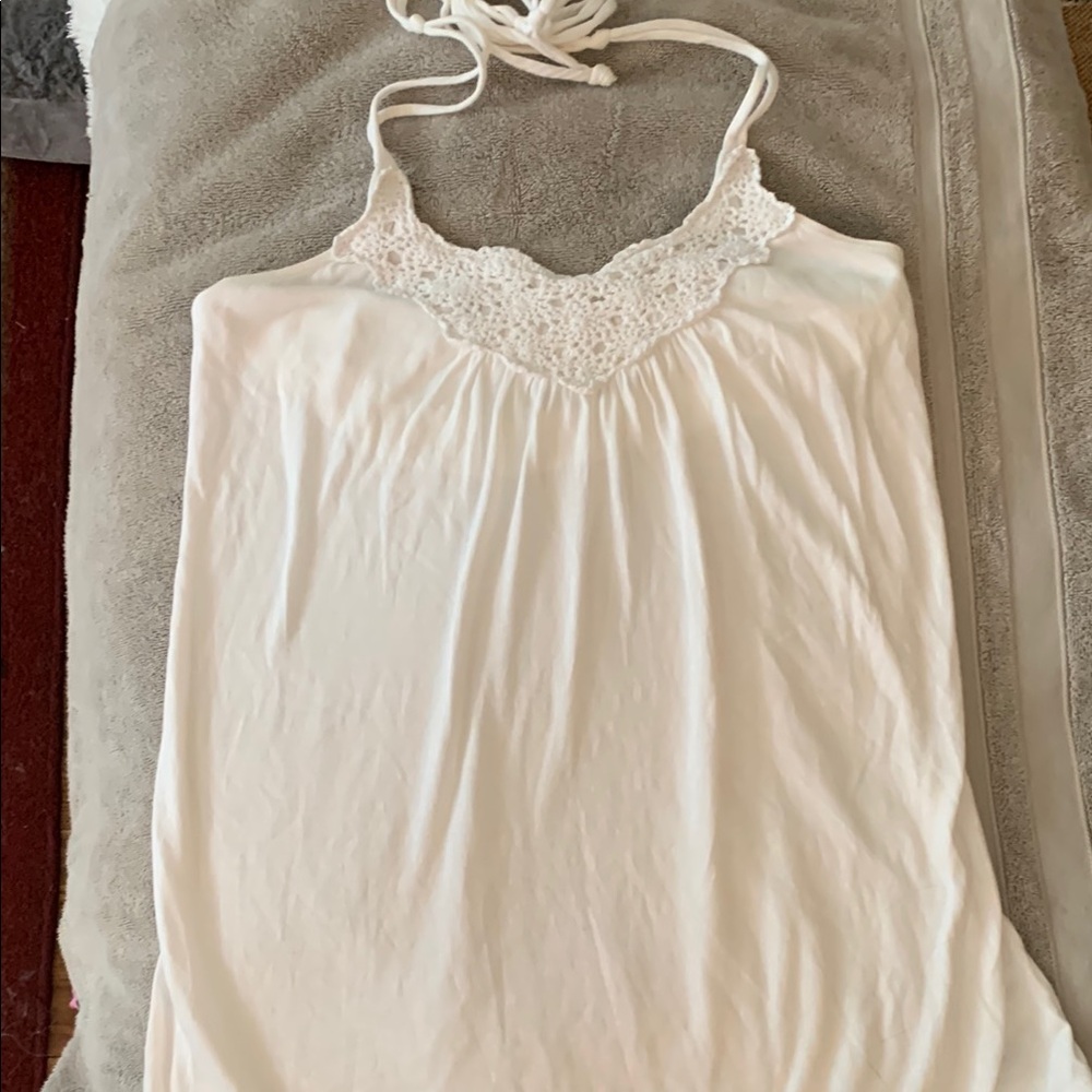 Old Navy Classic White Halter Top